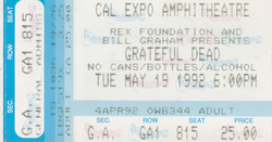Grateful Dead / David Grisman Quintet on May 19, 1992 [349-small]