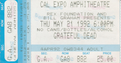 Grateful Dead / Pharoah Sanders on May 21, 1992 [351-small]