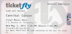 Cannibal Corpse / Exhumed / Abysmal Dawn / Arkaik on May 2, 2012 [447-small]