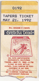 Grateful Dead / Pharoah Sanders on May 21, 1992 [618-small]