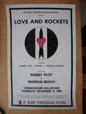 Love And Rockets / Family Plot / Napalm Beach on Dec 12, 1985 [784-small]