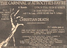 Christian Death / Fields of the Nephilim / Living In Texas / Car Crash International / Asmodi Bizarr / Jayne County on Apr 3, 1986 [858-small]