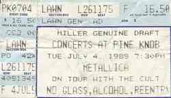 Metallica / The Cult on Jul 4, 1989 [914-small]