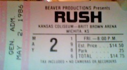 Rush /  Blue Oyster Cult on May 2, 1986 [991-small]