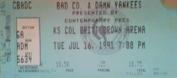 Bad Company / Damn Yankees on Jul 16, 1991 [996-small]