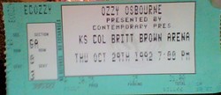 Ozzy Osbourne / Alice In Chains / Sepultura on Oct 29, 1992 [997-small]