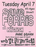 Save Ferris / Hagfish / Homegrown on Apr 7, 1998 [398-small]