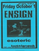 Ensign / The Esoteric on Oct 1, 1999 [405-small]