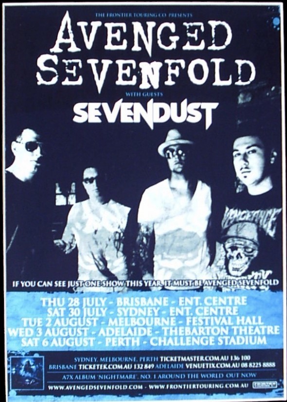 Avenged Sevenfold Aus 2014 - 26/02/2014 - Melbourne - Festival Hall -  Australia