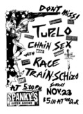 Tupelo Chain Sex / Race Train Schizo on Nov 23, 1986 [987-small]