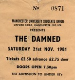 The Damned / Anti Nowhere League / Varicose Veins on Nov 21, 1981 [356-small]