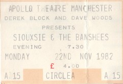Siouxsie & The Banshees / Black on Nov 22, 1982 [366-small]