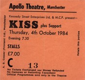 Kiss  / Bon Jovi on Oct 4, 1984 [684-small]