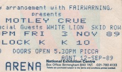 Motley Crue / Skid Row / White Lion on Nov 3, 1989 [711-small]