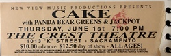 Cake / Panda Bear Greens / Jackpot on Jun 1, 1995 [631-small]
