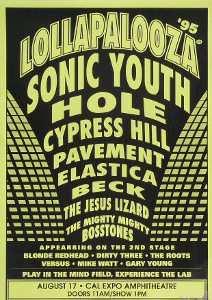 Aug 17, 1995: Lollapalooza 1995 at Cal Expo Amphitheatre 