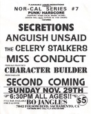 Second Coming / Secretions / Anguish Unsaid / The Celery Stalkers / Miss Conduct / Character Builder on Nov 29, 1998 [840-small]