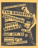 Secretions / The Knockoffs / Helper Monkeys on Oct 23, 1999 [848-small]