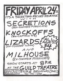Secretions / The Knockoffs / Lizards / Milhouse on Apr 24, 1998 [896-small]
