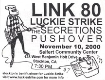 The Juliana Theory / Link 80 / Luckie Strike / Long Drive Home / Secretions / Pushover on Nov 10, 2000 [916-small]