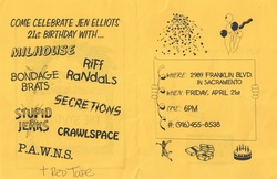 Secretions / Milhouse SMF / Riff Randals / Red Tape / Crawlspace on Apr 21, 2000 [962-small]