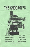 The Knockoffs / Diseptikons / Secretions / Little Red Rocket on Nov 28, 1999 [968-small]