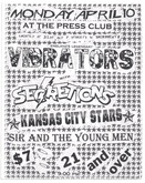 The Vibrators / Secretions / Kansas City Stars / Sir and the Young Men on Apr 10, 2000 [972-small]