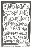 Secretions / Milhouse USA / The Peeping Toms / The Aphrodisiacs / Riff Randals on Nov 21, 1998 [141-small]