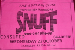 Snuff / consumed / One Car Pile Up / Scarper! on Oct 22, 1997 [215-small]