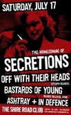 Off With Their Heads / Secretions / Ashtray / Bastards of Young on Jul 17, 2010 [311-small]