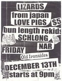 The Love Pigs / Schlong / Lizards / Nar on Dec 13, 1996 [336-small]