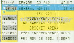 Widespread Panic on Nov 16, 2001 [458-small]