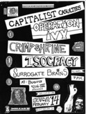 Capitalist Casualties / Surrogate Brains / Operation Ivy / Isocracy / Crimpshrine on Feb 14, 1988 [900-small]