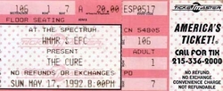 The Cure / Cranes on May 17, 1992 [337-small]