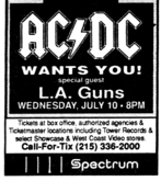 AC/DC / L.A. Guns on Jul 10, 1991 [394-small]