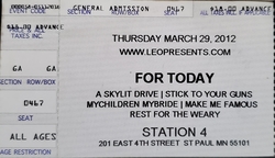For Today / A Skylit Drive / Stick To Your Guns / MyChildren MyBride / Make Me Famous / Rest For The Weary on Mar 29, 2012 [483-small]