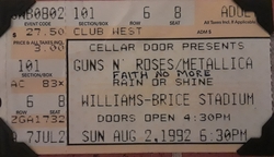 Guns N' Roses/Metallica Stadium Tour on Sep 7, 1992 [755-small]