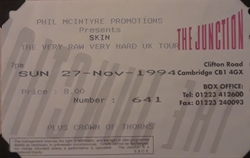 Skin (UK rock band) / Crown of Thorns on Nov 27, 1994 [971-small]