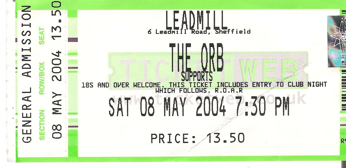 Concert History of The Leadmill Sheffield, England, United Kingdom