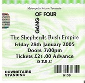 Gang Of Four / The Departure on Jan 28, 2005 [173-small]