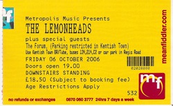 The Lemonheads on Oct 6, 2006 [181-small]