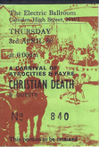 Christian Death / Fields of the Nephilim / Living In Texas / Car Crash International / Asmodi Bizarr / Jayne County on Apr 3, 1986 [527-small]