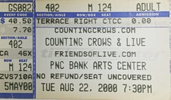 Counting Crows / Live / Galactic / Peter Stuart on Aug 22, 2000 [840-small]