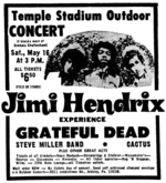 Jimi Hendrix / Grateful Dead / Steve Miller Band / Cactus / The Jam Factory on May 16, 1970 [920-small]