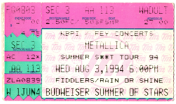 Metallica / Suicidal Tendencies / Candlebox on Aug 3, 1994 [302-small]