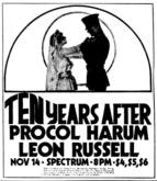 Ten Years After / Procol Harum / Leon Russell on Nov 14, 1970 [808-small]