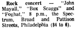 John Mayall / Boz Scaggs / Foghat on Oct 14, 1972 [855-small]