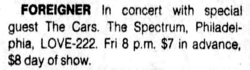 Foreigner / The Cars on Dec 1, 1978 [859-small]