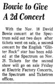David Bowie / Mike Garson Band on Nov 25, 1974 [278-small]
