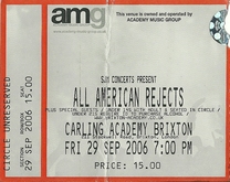 The All American Rejects / Matchbook Romance / The Format on Sep 29, 2006 [294-small]